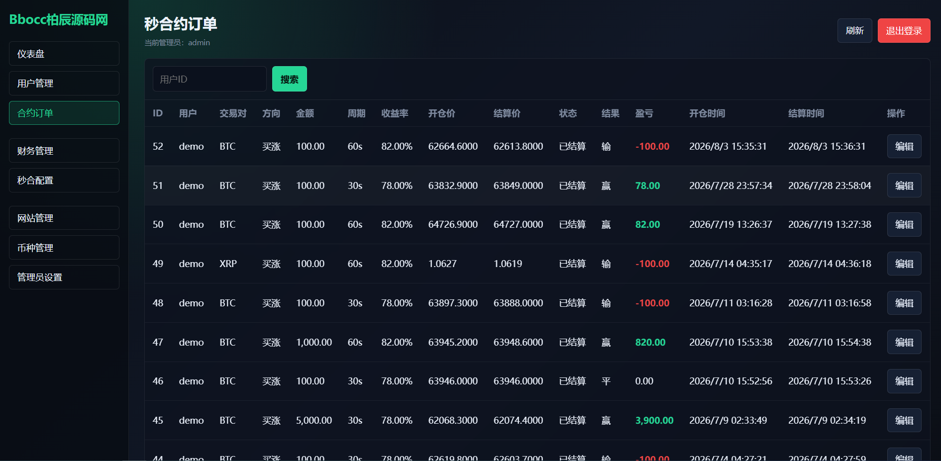 图片[17]-多语言期权交易系统源码/前端Vue/后端PHP/支持实时行情与 WAP/App-柏辰源码网